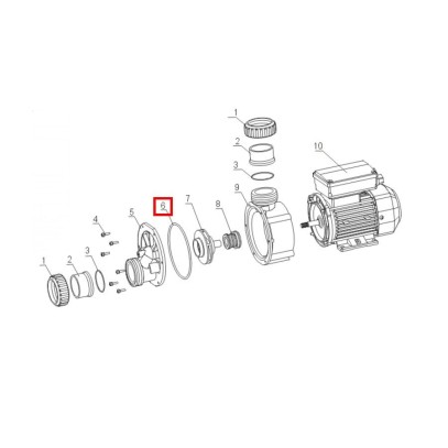  Уплотнительное кольцо корпуса для насоса Aquaviva JA O-ring №6 