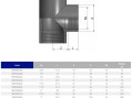 Тройник ПВХ Effast RERTIE040E 90° с внутренней резьбой, d1-1/4