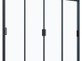 Стеклянная панель 2.35x4 м на 2х направляющих c рамкой Стеклянная панель 2.35x4 м на 2х направляющих c рамкой