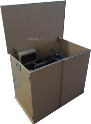 Ящик с оборудованием для бассейна до 50 м.куб. с подогревом от котла