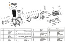 Крышка префильтра насоса SLP400-1000T Mayer Schwimmbad A13120020