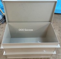 Пластиковая емкость для оборудования бассейна 1,02х0,82х0,76м. Серый