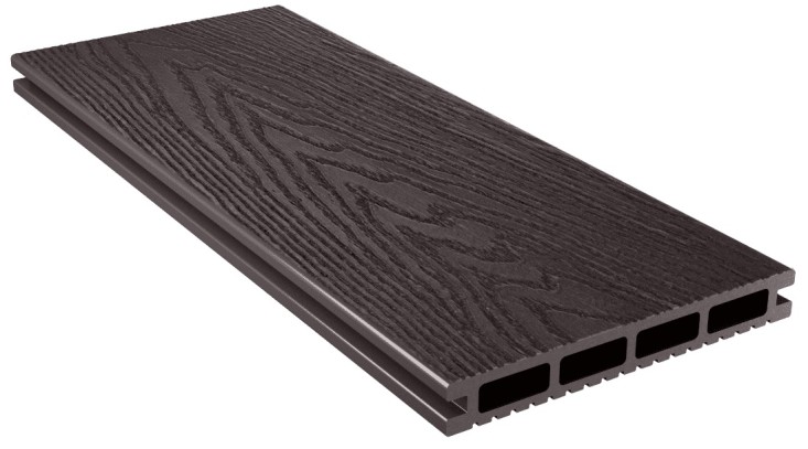 Доска ДПК 18х140х3000мм универсальная с тиснением HOLZHOF Венге Доска ДПК 18х140х3000мм универсальная с тиснением HOLZHOF Венге