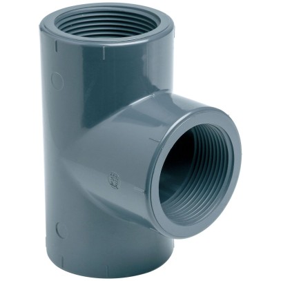  Тройник ПВХ Effast RERTIE063G 90° с внутренней резьбой, d2