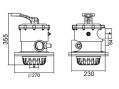 Кран шестиходовой Aquaviva MPV02 (2'') верхний