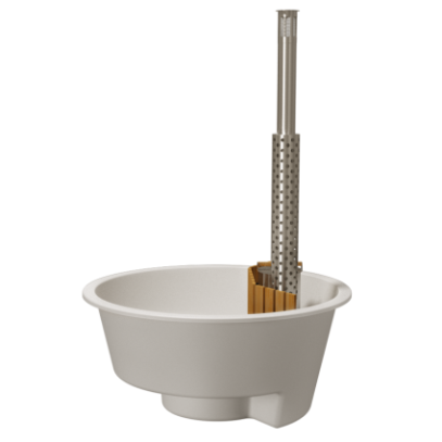 Купель круглая PolarSpa Премиум Терраса KFP220Т, внутренняя дровяная печь, без отделки Купель круглая PolarSpa Премиум Терраса KFP220Т, внутренняя дровяная печь, без отделки