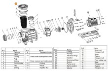Муфта уплотнения крышки префильтра насоса SLP400-1000T Mayer Schwimmbad A13170022