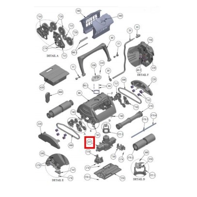 Управляющий мотор Aquabot Viva Go AS2904140-SP Управляющий мотор Aquabot Viva Go AS2904140-SP