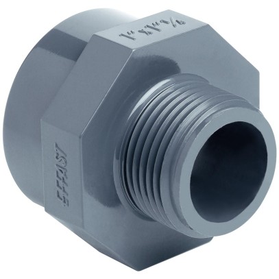 Муфта ПВХ Effast RERMGE040F редукционная, с внешней и внутренней резьбой d1-1/4