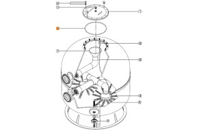 Прокладка фланца бочки фильтра ARTIK Kripsol RCFI0003.00R/RFD0103.11R