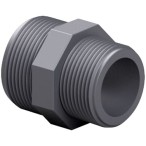  Ниппель ПВХ Effast RERNRE090G переходной, с наружной резьбой, d3"x2" 