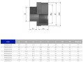  Муфта ПВХ Effast RERMGE075I редукционная, с внешней и внутренней резьбой d2-1/2