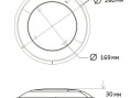 Прожектор светодиодный Aquaviva LED001B (HT201S) 546LED (36 Вт) NW White стальной + закладная Прожектор светодиодный Aquaviva LED001B (HT201S) 546LED (36 Вт) NW White стальной + закладная