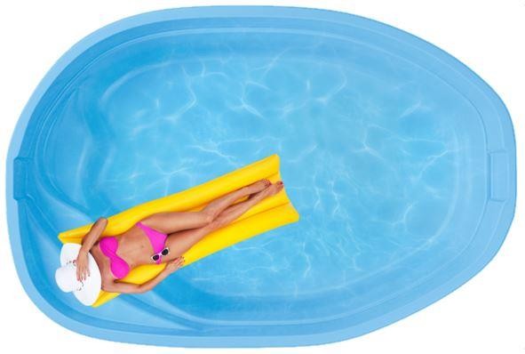 Бассейн  4,5х3х1,48м. Лион композитный (чаша)