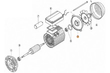 Крышка задняя эл.двигателя насоса OK-100 (МЕС -71) Kripsol (7302.A/RBM1020.23R/RMOT0002.02R)