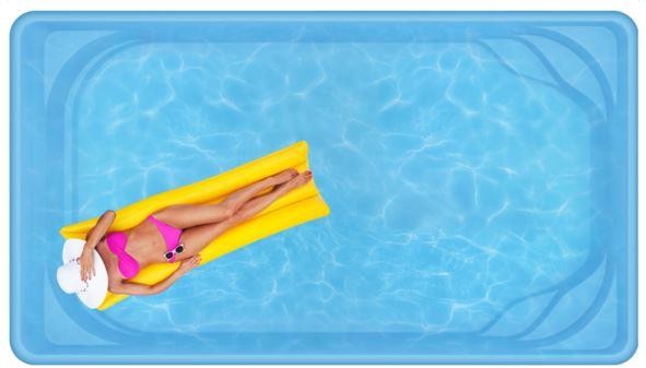 Бассейн  4,66х2,66х1,55м. Ален композитный (чаша)