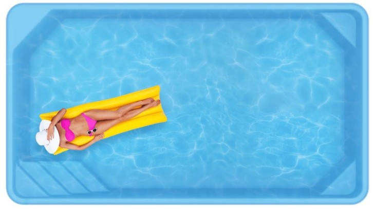 Бассейн  5,2х2,9х1,55м. Хортен композитный (чаша)