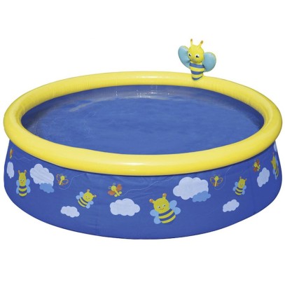 Надувной бассейн Bestway 57326 Пчелки (152x38 см) с разбрызгивателем Надувной бассейн Bestway 57326 Пчелки (152x38 см) с разбрызгивателем