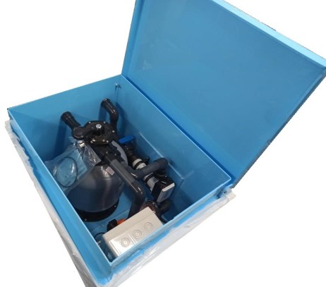 Приямок с оборудованием для бассейна до 30 м.куб. с подогревом от электричества