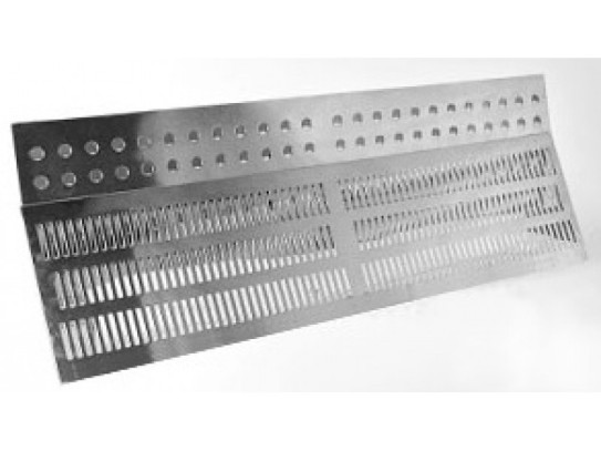 Решетка переливная из нержавеющей стали 245 мм, Перфорированная Решетка переливная из нержавеющей стали 245 мм, Перфорированная