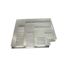 Угол 90гр переливной из нержавеющей стали 245 мм, Перфорированный