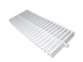 Переливная решетка AquaViva KT-20 Classic с центральным соединением 195x25 мм (белая)