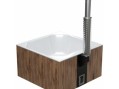 Купель PolarSpa QUATTRO HOT (200х200см) термоясень, интегрированная дровяная печь Купель PolarSpa QUATTRO HOT (200х200см) термоясень, интегрированная дровяная печь
