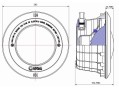 Корпус прожектора Aquaviva PAR56 NP300-P, латунные вставки Корпус прожектора Aquaviva PAR56 NP300-P, латунные вставки