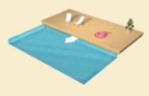 Сдвижная терраса 4,2х2,4м для бассейна (одна платформа)