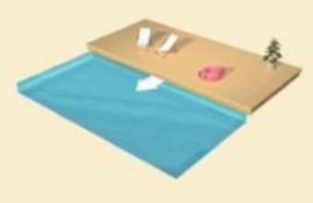 Сдвижная терраса 4,2х2,4м для бассейна (одна платформа)