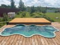 Сдвижная терраса 4,2х2,4м для бассейна (одна платформа)