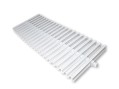 Переливная решетка AquaViva KT-25 Classic с центральным соединением 245x25 мм (белая)