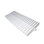  Переливная решетка AquaViva KT-30 Classic с центральным соединением 295x25 мм (белая) 