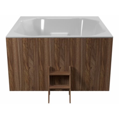 Купель квадратная PolarSpa QUATTRO COLD (200х200см) термоясень, без печи Купель квадратная PolarSpa QUATTRO COLD (200х200см) термоясень, без печи