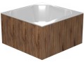 Купель квадратная PolarSpa QUATTRO COLD (200х200см) термоясень, без печи Купель квадратная PolarSpa QUATTRO COLD (200х200см) термоясень, без печи