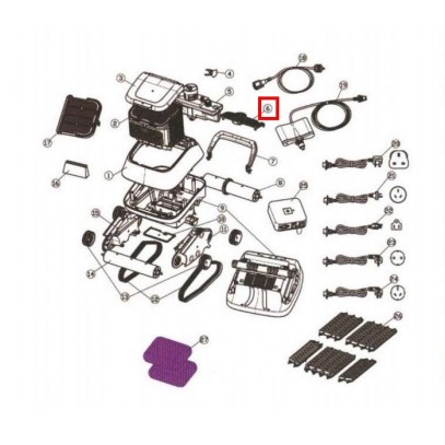  Крышка насоса Aquaviva (7310 Black Pearl) 