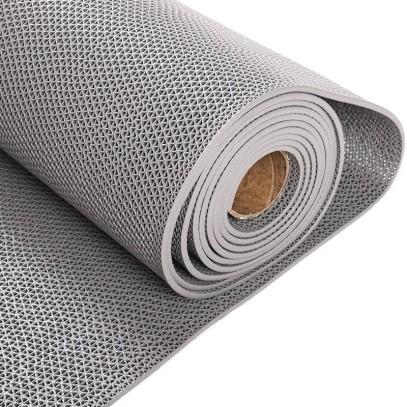  Противоскользящий ПВХ настил AquaViva серый, толщиной 5 мм (2,6 кг\м2, 0,9х15 м) 