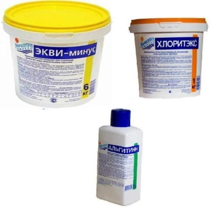 Набор химии для бассейна до 30 м.куб. на основе хлора Набор химии для бассейна до 30 м.куб. на основе хлора