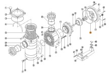 Прокладка крышки задн.(фланца)насоса KAN750/000/1020/1270 Kripsol RKN160.A/RBH0013.04R/RPUM0016.05R
