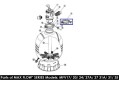 Хомут крепления 6-ти поз кран для фильтров Aquaviva серии MFV 89012512 Хомут крепления 6-ти поз кран для фильтров Aquaviva серии MFV 89012512