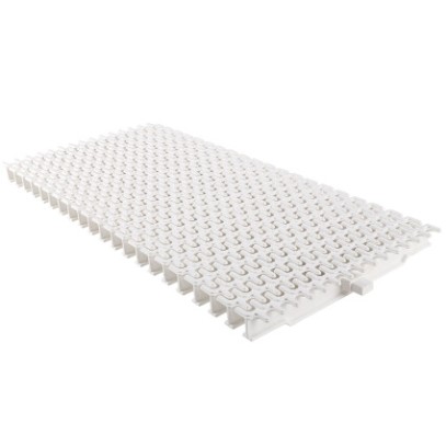 Переливная решетка Aquaviva OS-01 Grift Ocean с центральным соединением 195x25 мм (белая)  