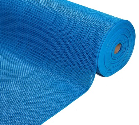  Противоскользящий ПВХ настил AquaViva синий, толщиной 5 мм (2,6 кг\м2, 0,9х15 м) 