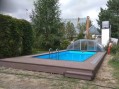 Бассейн из полипропилена 8х3,8х1,35м. и павильон