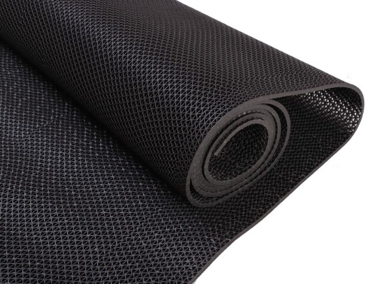  Противоскользящий ПВХ настил AquaViva черный, толщиной 5 мм (2,6 кг\м2, 0,9х15 м) 