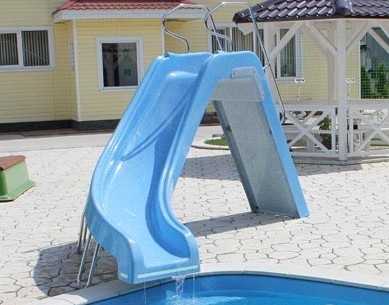 Горка для бассейна с поворотом на лево Franmer