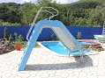Горка для бассейна с поворотом на лево Franmer