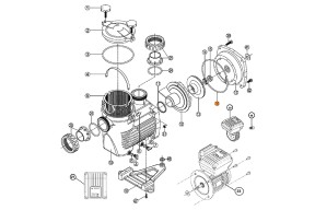 Прокладка крышки задней (фланца) насоса KS Kripsol RKS 160.A/RPUM0016.02R
