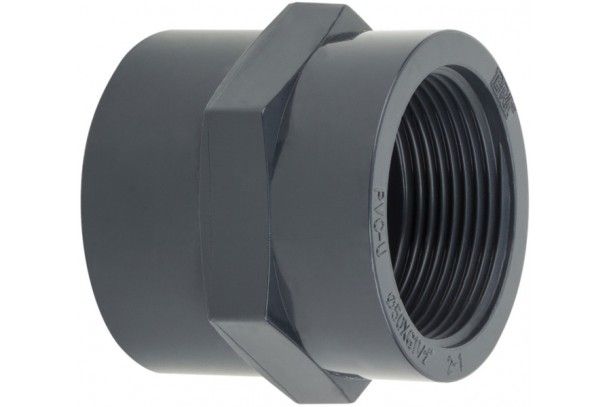 Муфта с внутр. резьбой д. 50-1 1/2" клеевое пвх Era Муфта с внутр. резьбой д. 50-1 1/2