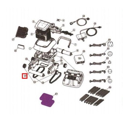  Сборная передняя цилиндрическая трубка для Aquaviva 7310 Black Pearl (71150) 