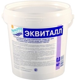 ЭКВИТАЛЛ 0,8 кг коагулянт, порошок от взвеси ЭКВИТАЛЛ 0,8 кг коагулянт, порошок от взвеси